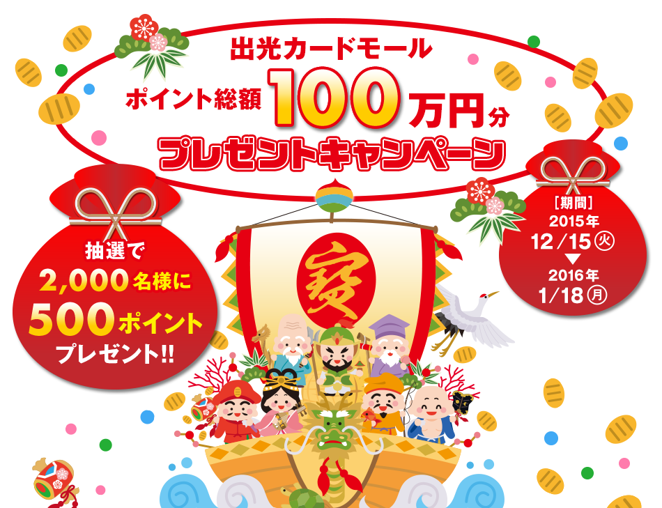 出光カードモールポイント総額100万円分プレゼントキャンペーン 出光カードモール
