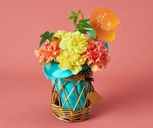 【母の日】ブルームバスケットS オレンジ